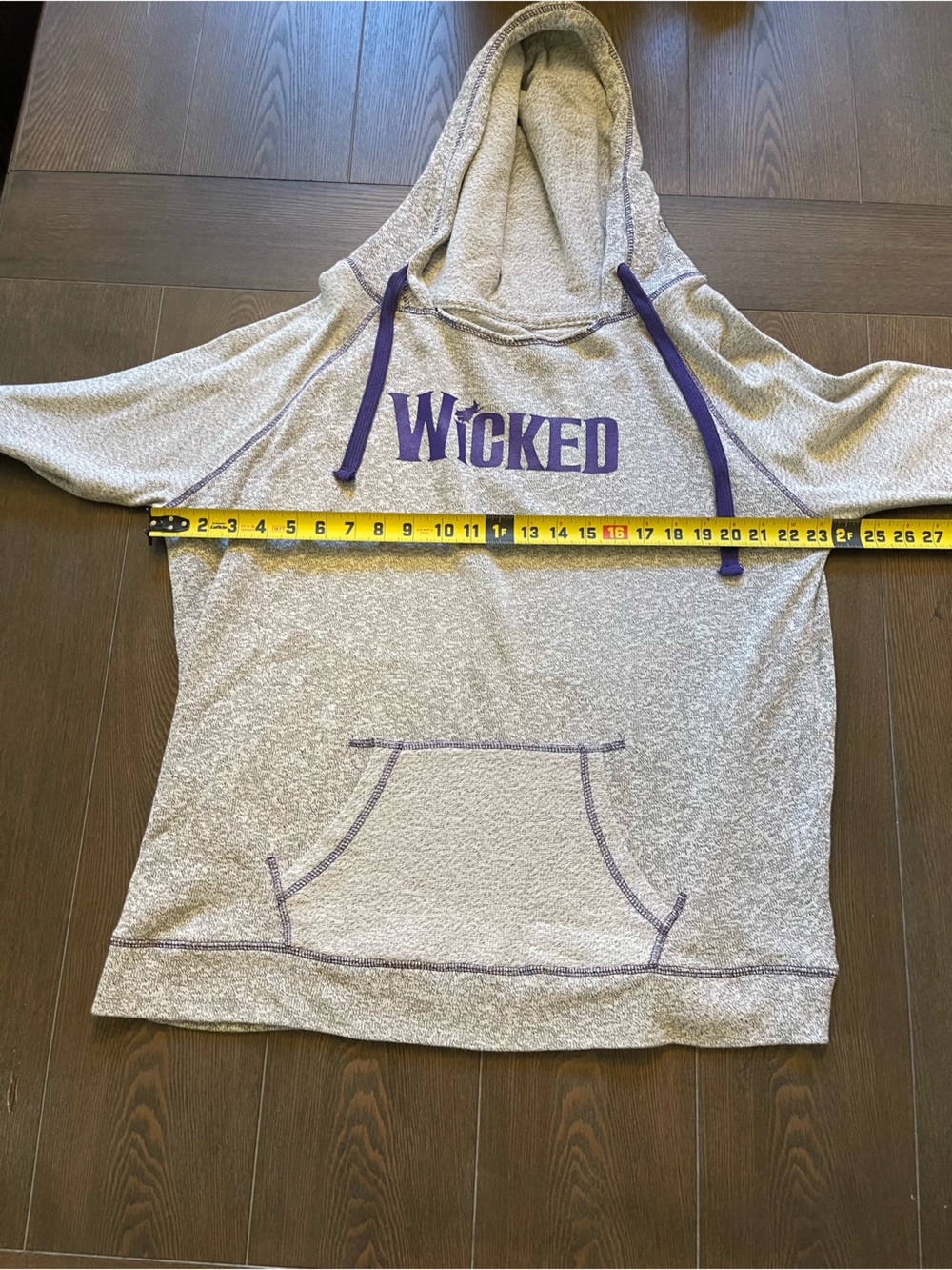 Wicked Gray Hoodie with Purple Accents - Picture 4 of 9